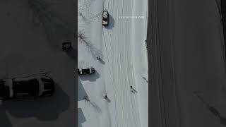 Drone video shows incredible blanket of snow around the Oklahoma City metro area