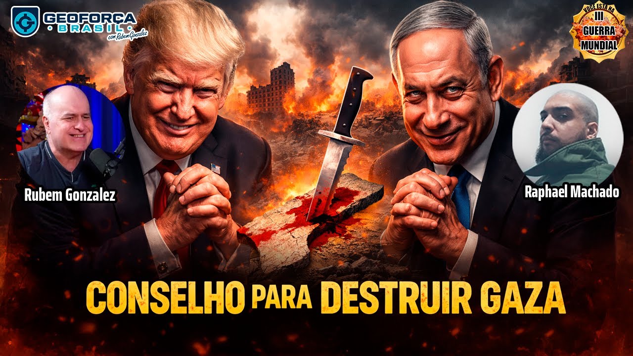 TRUMP E O CONSELHO PARA DESTRUIR GAZA | + O FIM DA FESTA DA NOVA REPÚBLICA | Part. Raphael Machado