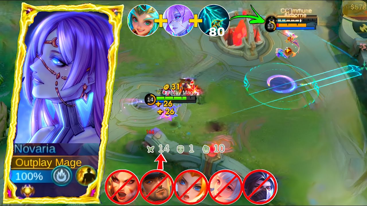 NOVARIA OP COMBO ROAM KALEA!! BEST BUILD & EMBLEM NOVARIA FOR SOLO RANK | MOBILE LEGENDS
