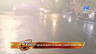 Gia Lai: Passenger bus overturns, 6 people injured or killed | TayNinhTV