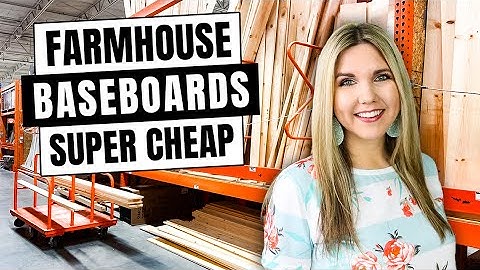 INEXPENSIVE FARMHOUSE BASEBOARDS -  Easy Way to Change Out Your Old Baseboards!