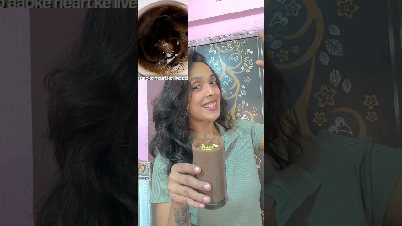 Winter Special Healthy Hot Chocolate ❄️🍫No Sugar | No Cream Healthy Hot Chocolate#subscribe #shorts