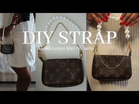 Louis Vuitton Giant By The Pool Pochette Mini Pochette Blue w/ LV chain  strap