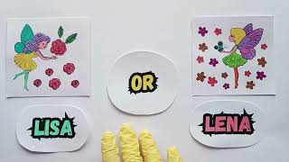 Lisa or Lena - Animal & Princess Coloring Edition 🐸👑 screenshot 2