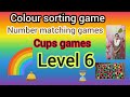 🔴 LIVE 🌈 Color Sorting Challenge | Cups Games, Color Matching & Number Matching | Level 6
