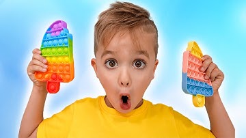 Niki juega y haz pop de chocolate - Video divertido para niños