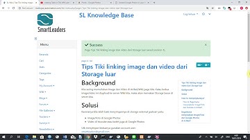 Insert youtube di tiki wiki page by linking and embedding
