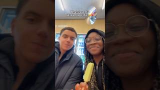 We wore this to travel by the way lol, this was filmed at the airport! #matchingpajamas