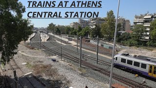 Trains at Athens Central Station