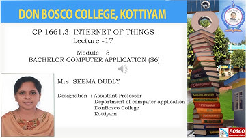 LECTURE -17  - INTERNET OF THINGS RPL NETWORK -BACHELOR COMPUTER APPLICATION (S6)