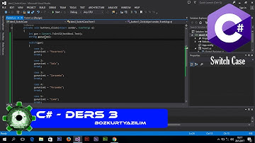 C# Ders 3 - Switch Case Yapısı (CSharpDersleri)