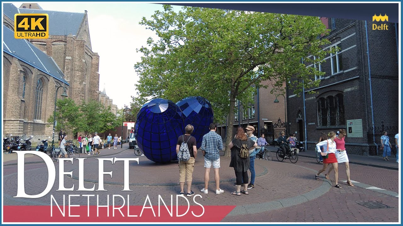 Walking Tour in Delft / Netherlands - The popular tourist destination - Episode2  / 4k