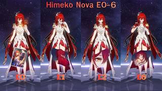 [HSR] Himeko Nova E0S0 vs E0S1 vs E1S1 vs E2S1 vs E6S1 | Damage  Overlay