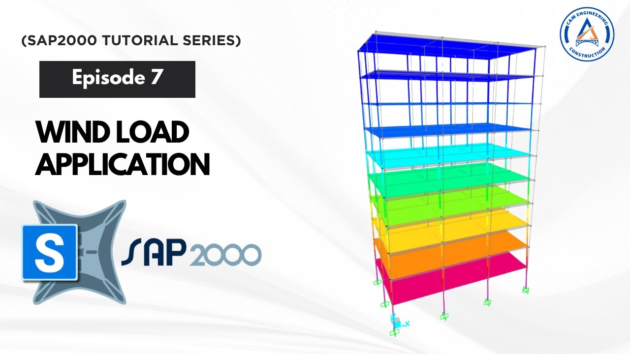 (SAP2000 Tutorial Series) Ep 7 - Wind Load Application - YouTube