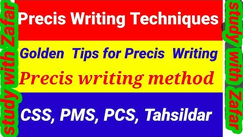Solved CSS Precis 2003| Golden Tips to solve Precis