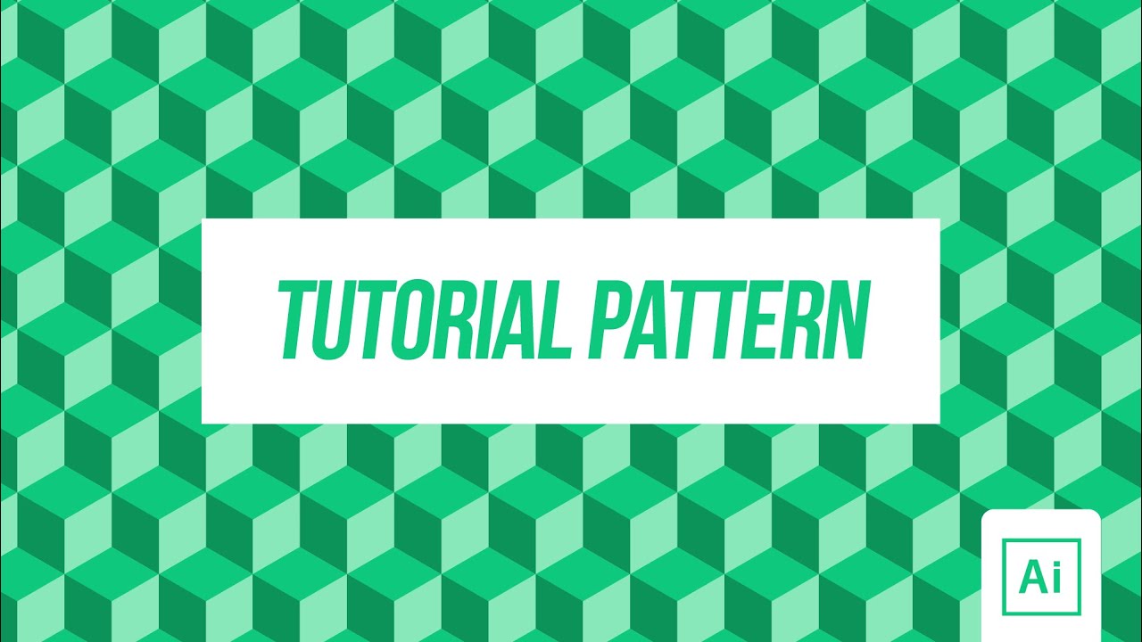 Illustrator - Tutorial Isometric Pattern - YouTube