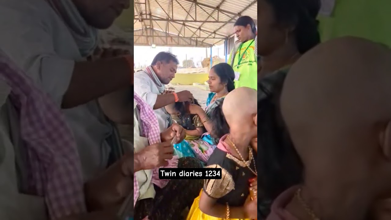 సమ్మక్క సారక్క మొక్కు🙏#పుట్టు వెంట్రుకలు