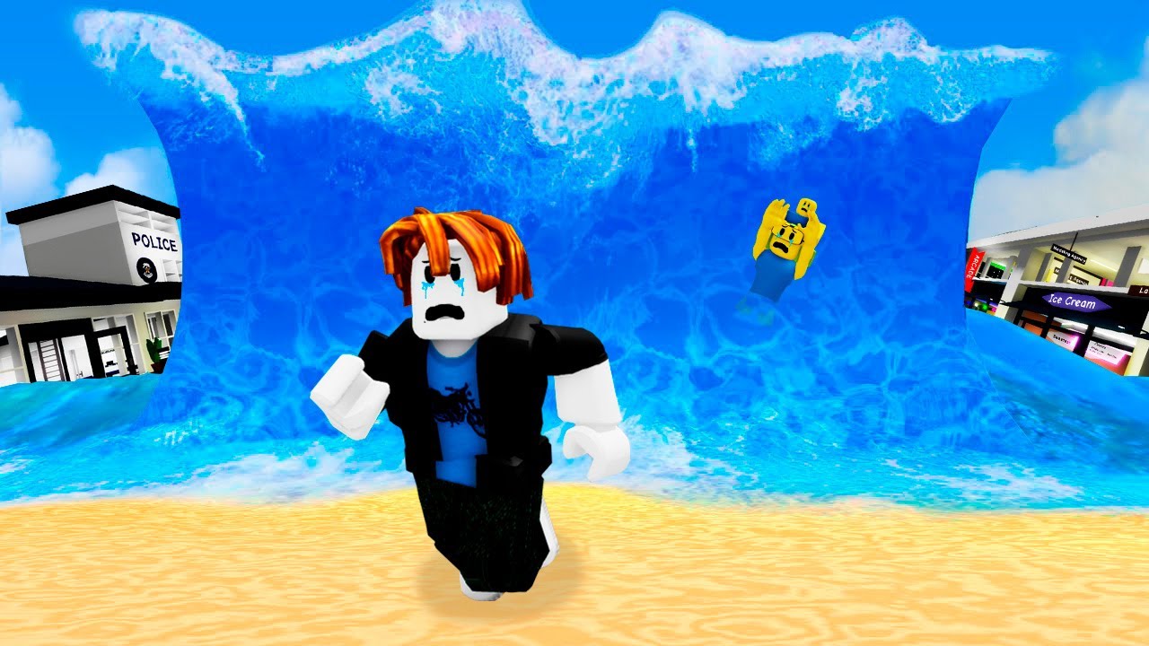 EL PRIMO TOCINO Y JEHX SON ATACADOS POR UN TSUNAMI GIGANTE en Brookhaven