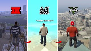 Jumping From Highest Point in GTA Games! (GTA 3 → GTA 5)