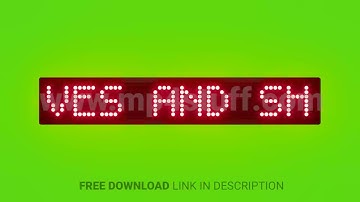 Use Helmets, Gloves and Shoes as Required Scrolling Red Dot Matrix LED Text Animation on Green Scree