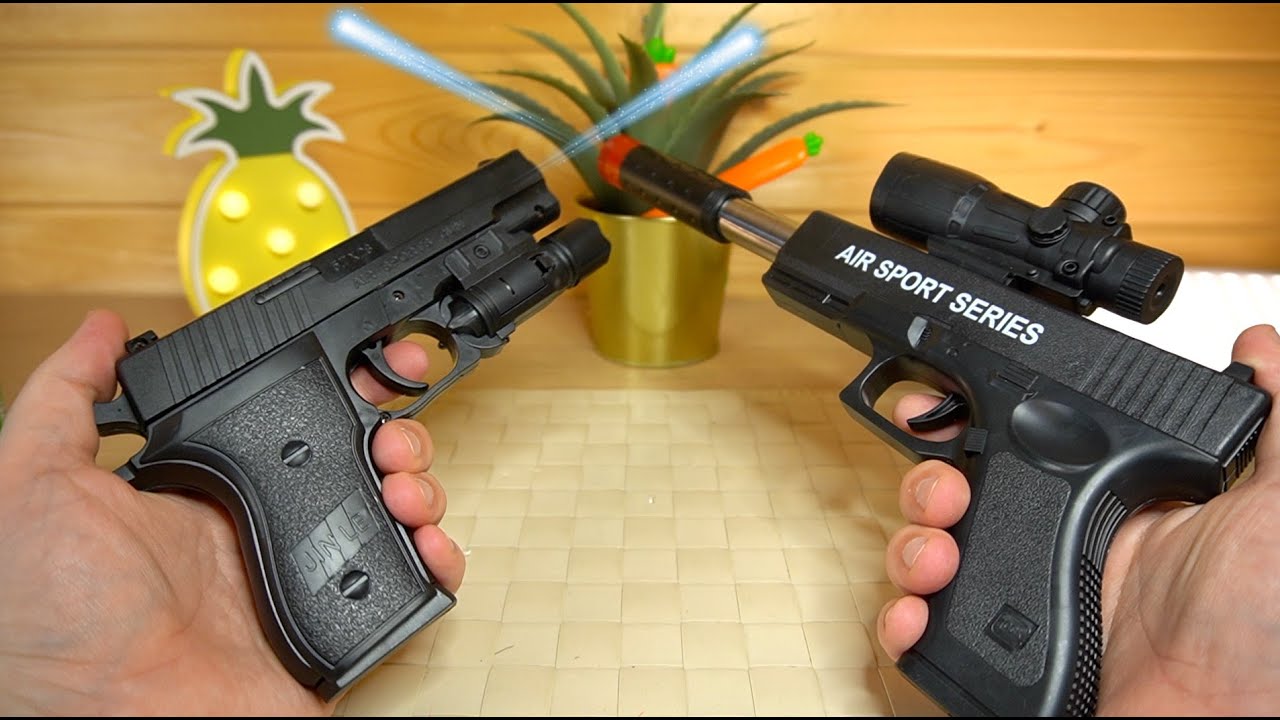 Пистолеты С Пульками из Смешные Цены и стыдный дергунчик - YouTube