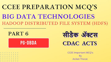 CDAC | PG-DBDA | CCEE Preparation MCQ