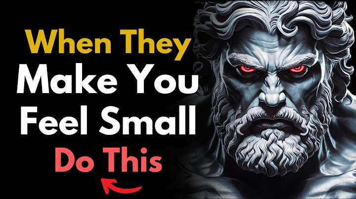 When Someone Tries to Make You Feel Small, Do THIS! | Stoic philosophy