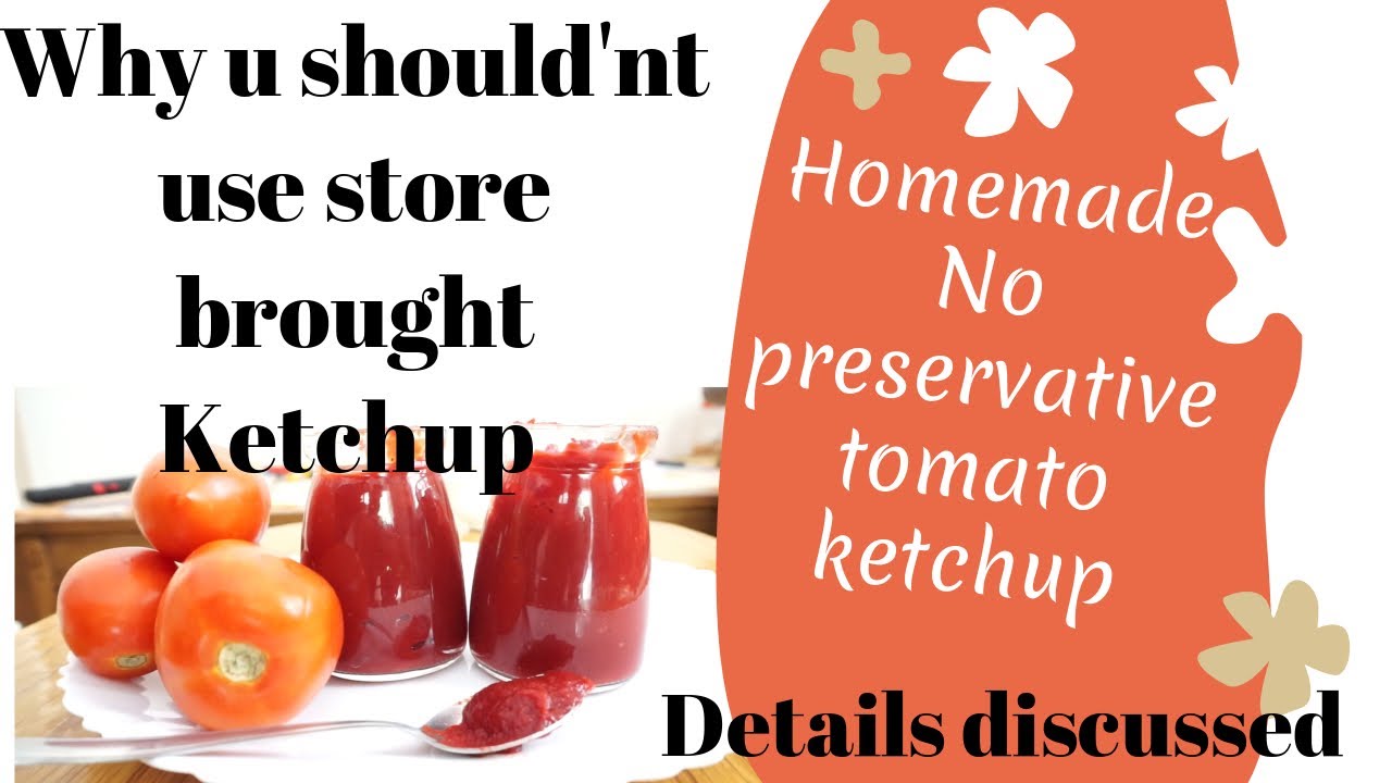 Tomato ketchup homemade/Tomato sauce recipe/sattvic vihara/No