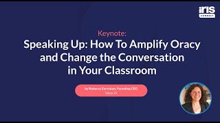 Speaking Up: How to Amplify Oracy and Change the Conversation in Your Classroom - Beccy Earnshaw