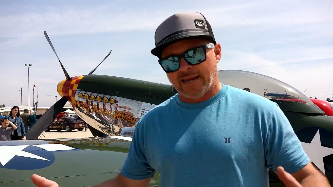 SCALED DOWN P51 WITH CHEVY BIG BLOCK MOTOR VISALIA CA WHEELS AND WINGS