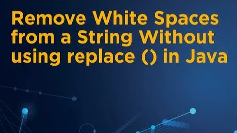 Remove White Spaces from a String Without using replace() in Java 💯 #shorts #viral #java #interview