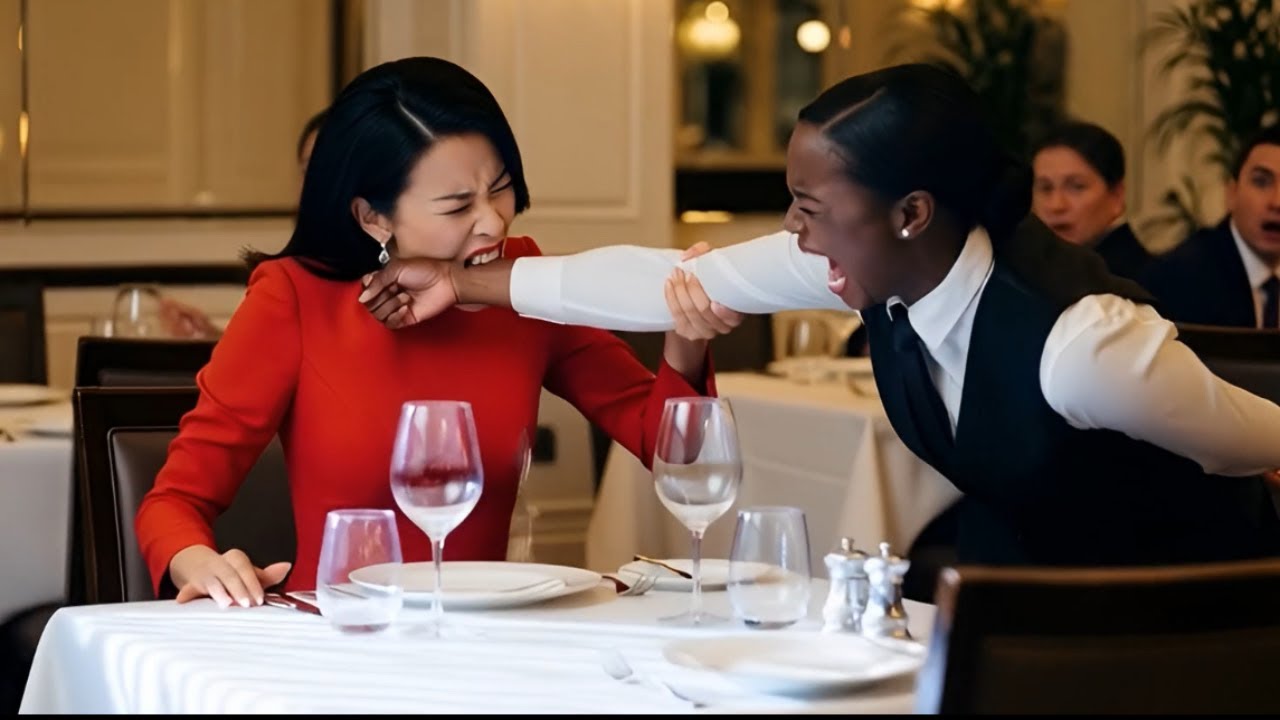 The Korean Mafia Boss’s Ex-Girlfriend Suddenly Bit the Black Waitress, What He Did Next Left Her Fro