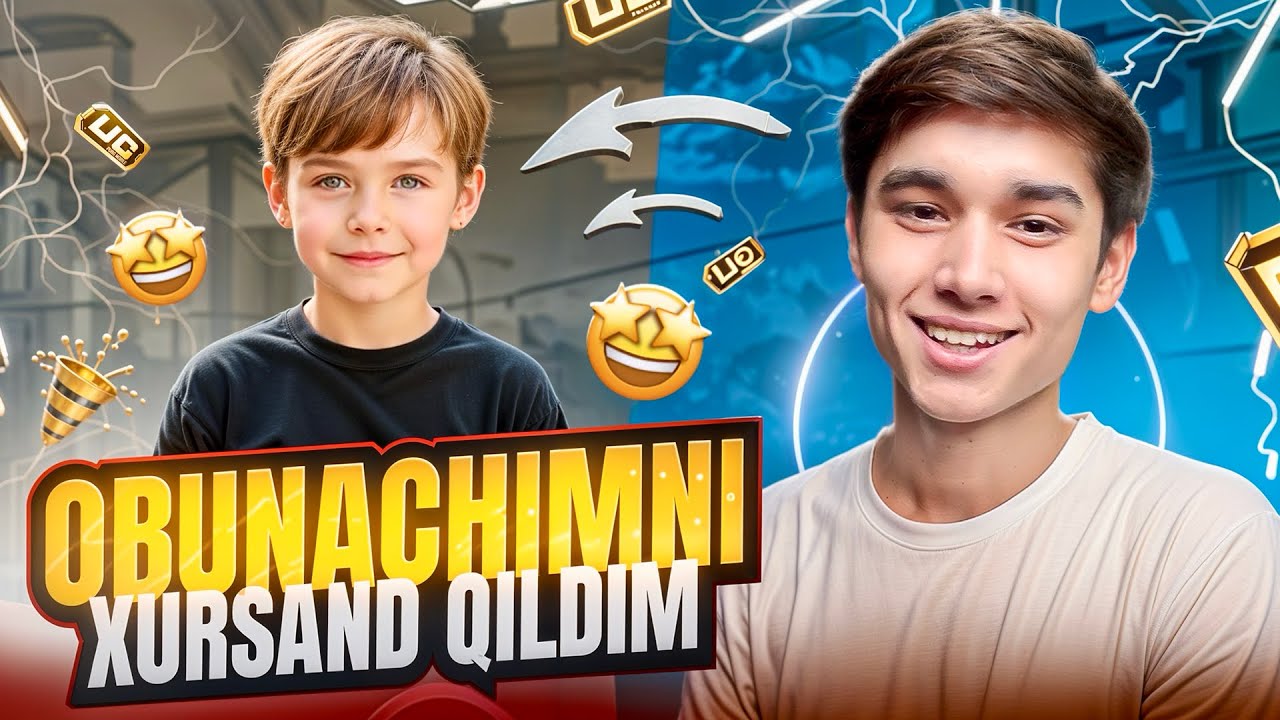 🤩OBUNACHIMGA CHALLANGE BERDIM☺️ - FAYOZOV PUBG MOBILE !!!