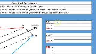 Navigation - Calculating Rendezvous at sea