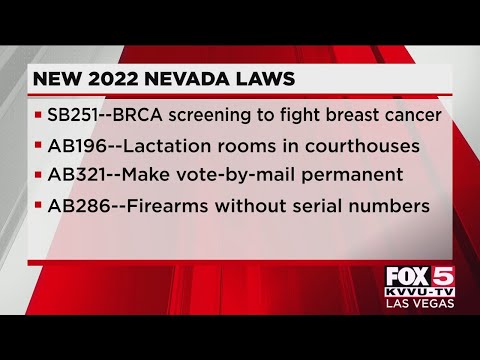 Several new Nevada laws start Jan. 1