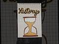 ⏳ Time Speaks History! 📜✨ | Powerful Drawing Idea 💡#shorts