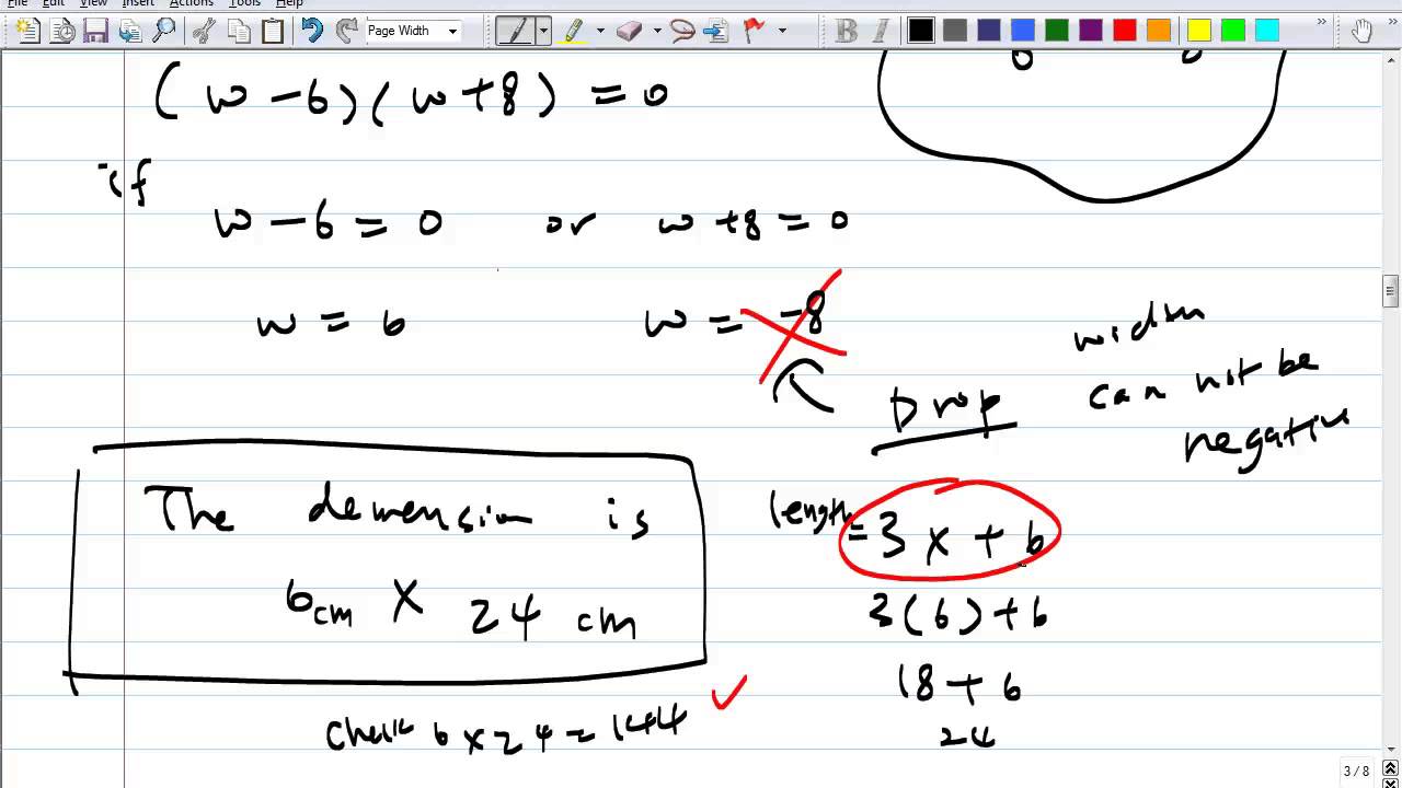 Algebra 5.13 Using Factoring to Solve Problems