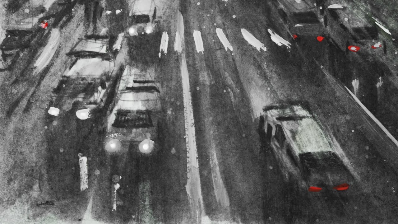 I FAIL 1000 Times But Never STOP Creating / Watercolor & Charcoal Drawing Tutorial