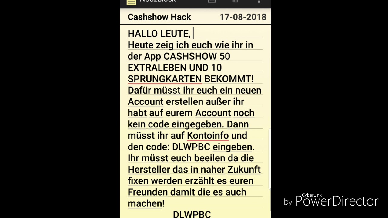 Cashshow Hack bot Tutorial 2018 Mode!