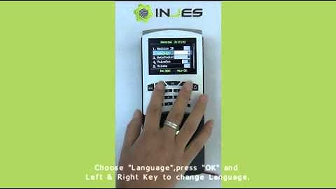 Device Setting of INJES MYM7 fingerprint access control