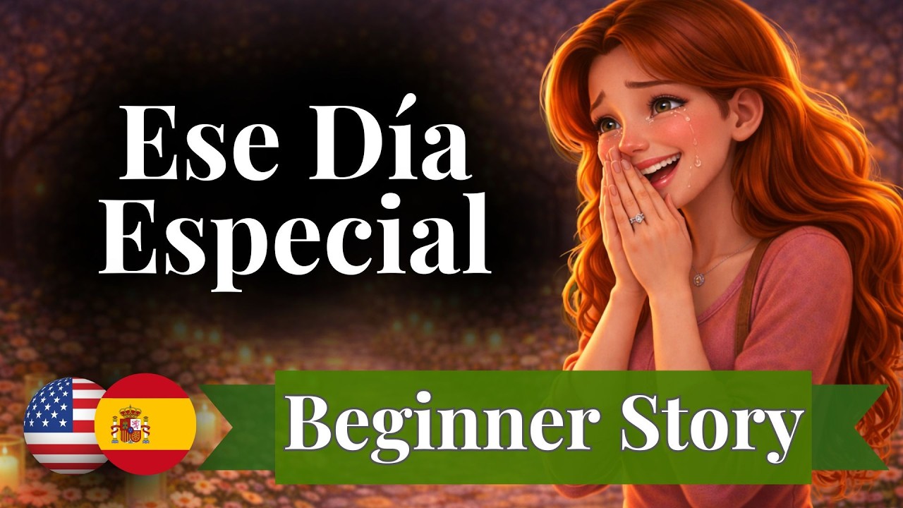 Learn Spanish Through a Short Story (A1–A2) | Valentine’s Day Love | Present Tense