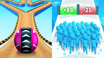 Going Balls VS Count Masters - All Levels SpeedRun Gameplay Android iOS Ep2