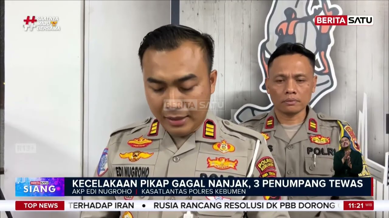 Mobil Pikap di Kebumen Gagal Menanjak, 3 Orang Tewas #beritasatu