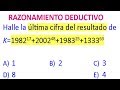 Razonamiento Matemático Deductivo Problemas Resueltos