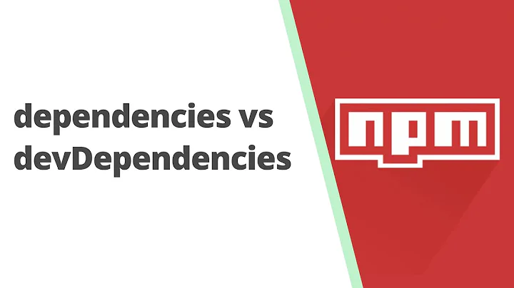 Difference between dependencies and devDependencies