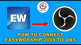 How to connect easyworship to OBS, For your Live Streaming || @honestygraphics09