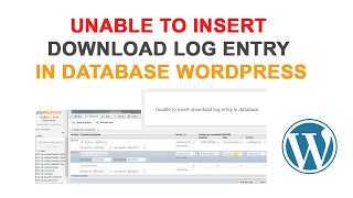 WooCommerce Error: Unable to insert download log entry in database
