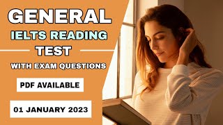 GENERAL IELTS READING PRACTICE TEST WITH ANSWERS | V2 IELTS | 01 JANUARY 2023