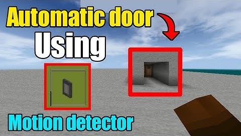 How to make automatic door in mini block craft 3d.
