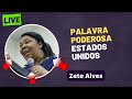 Missionária Zete Alves pregando nos Estados Unidos